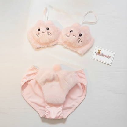 Pembe Kedi Peluş Set