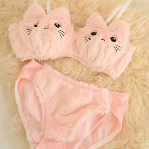 Pembe Kedi Peluş Set